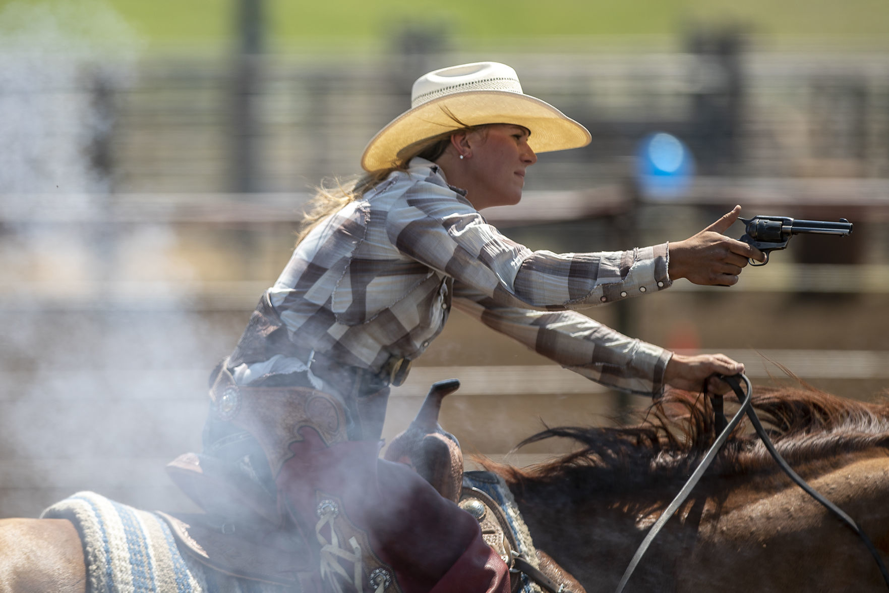 Cowboy mounted shooting